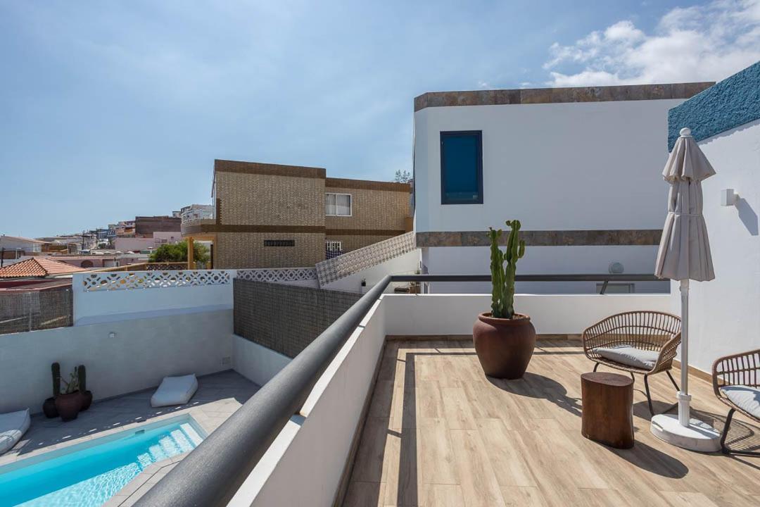 Casa Edem Playa Del Hombre Con Piscina Y Solarium Telde Eksteriør billede